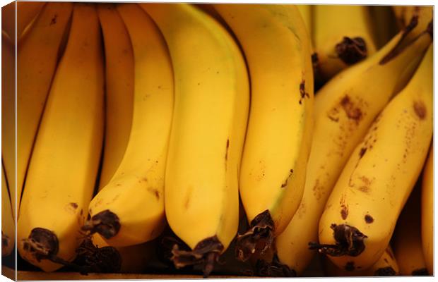 Bananas in a Market Canvas Print by Adam Levy