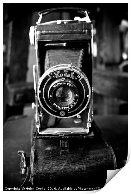 Vintage Kodak Camera Print by Helen Cooke