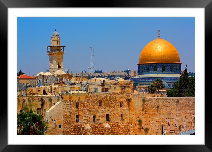 Dome of the Rock Framed Mounted Print by Adam Levy