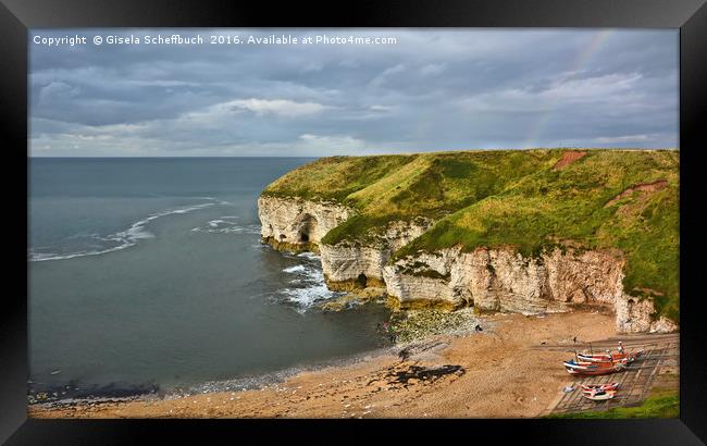 North Landing Framed Print by Gisela Scheffbuch