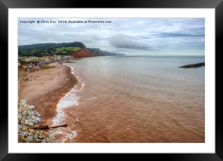 Sidmouth Framed Mounted Print by Chris Day
