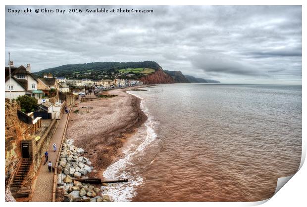 Sidmouth  Print by Chris Day