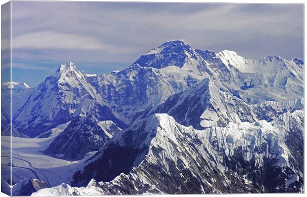 Mount Everest - The Roof of The World Canvas Print by Jacqi Elmslie