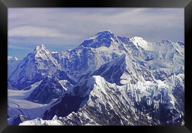 Mount Everest - The Roof of The World Framed Print by Jacqi Elmslie