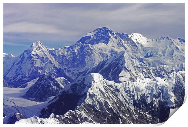 Mount Everest - The Roof of The World Print by Jacqi Elmslie