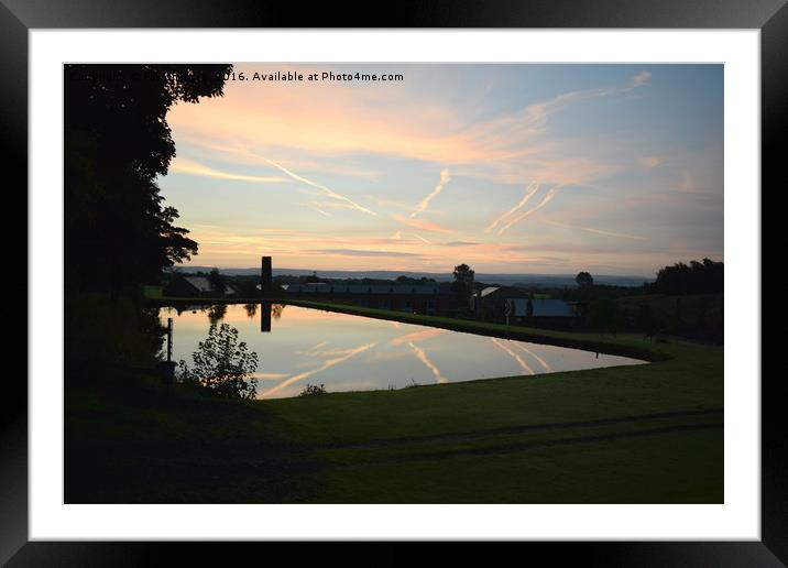 Sunrise in Birtle Framed Mounted Print by Derrick Fox Lomax