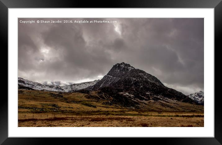 Snowdonia stormy sky  Framed Mounted Print by Shaun Jacobs