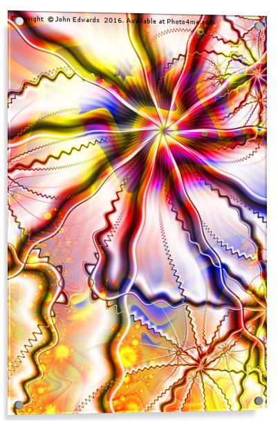 Shattered Minds Acrylic by John Edwards