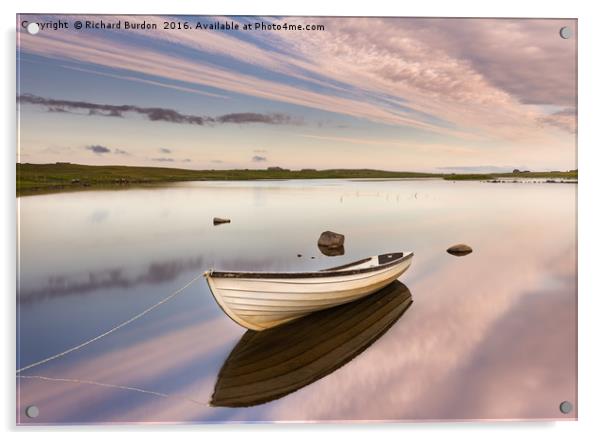 The Fishing Boat Acrylic by Richard Burdon