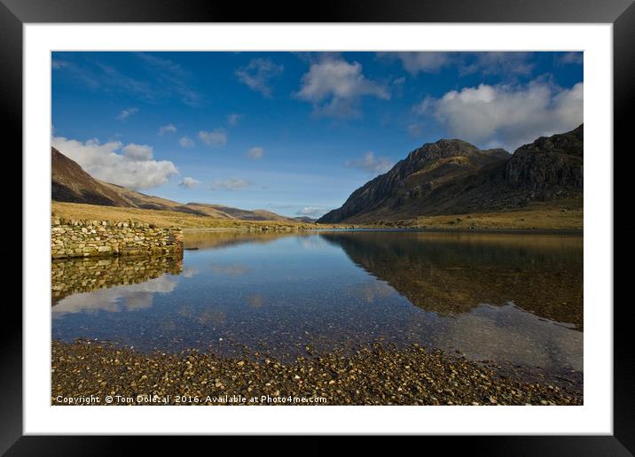 Snowdonia reflections Framed Mounted Print by Tom Dolezal