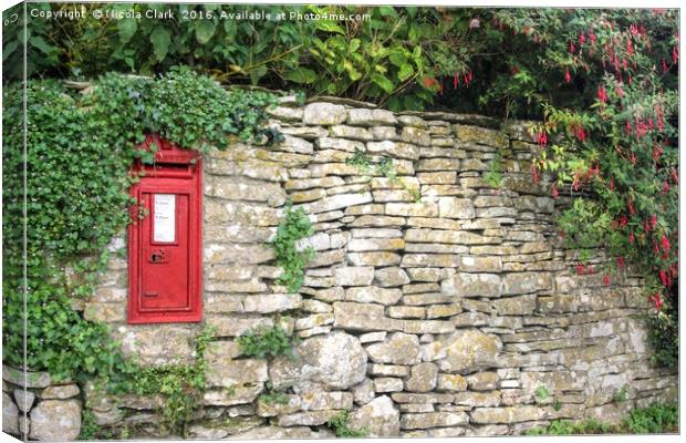 Victorian Letter Box Canvas Print by Nicola Clark