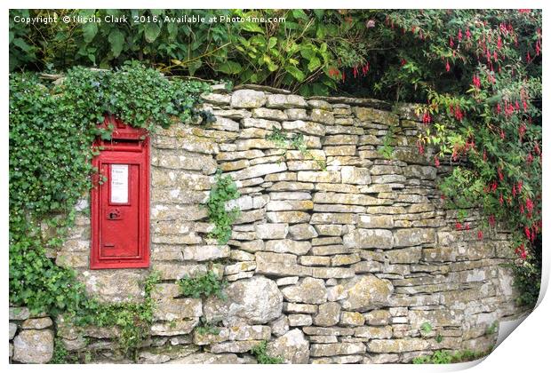 Victorian Letter Box Print by Nicola Clark