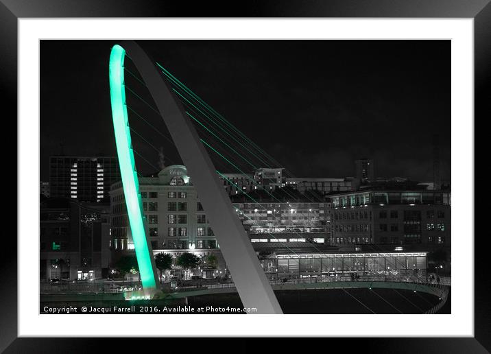 Newcastle upon Tyne Quayside Framed Mounted Print by Jacqui Farrell