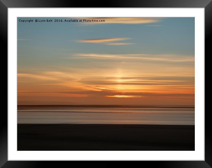 Somerset Sunset Framed Mounted Print by Lynn Bolt