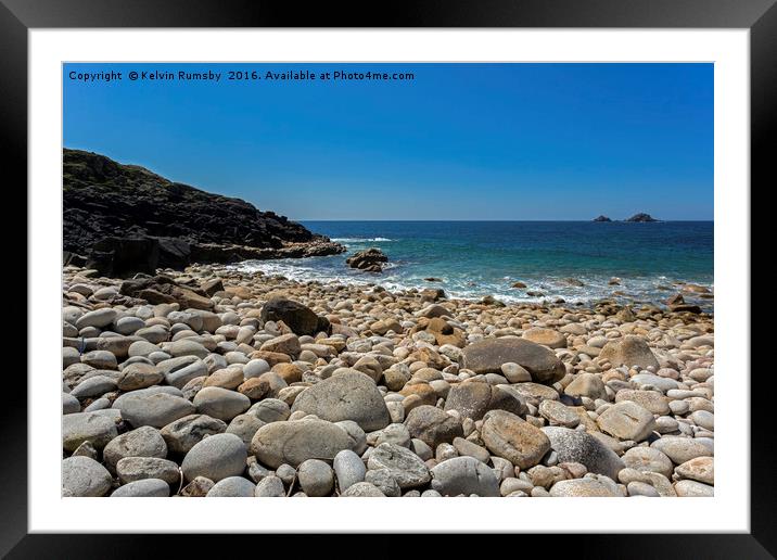 porth nanven Framed Mounted Print by Kelvin Rumsby