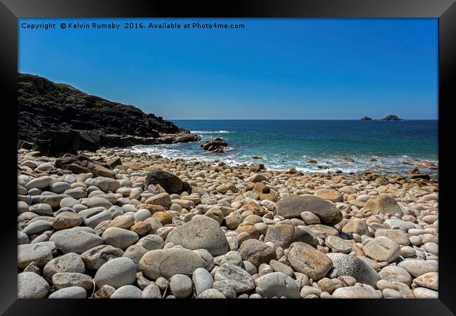 porth nanven Framed Print by Kelvin Rumsby