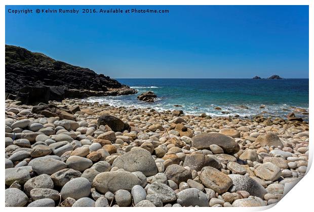 porth nanven Print by Kelvin Rumsby