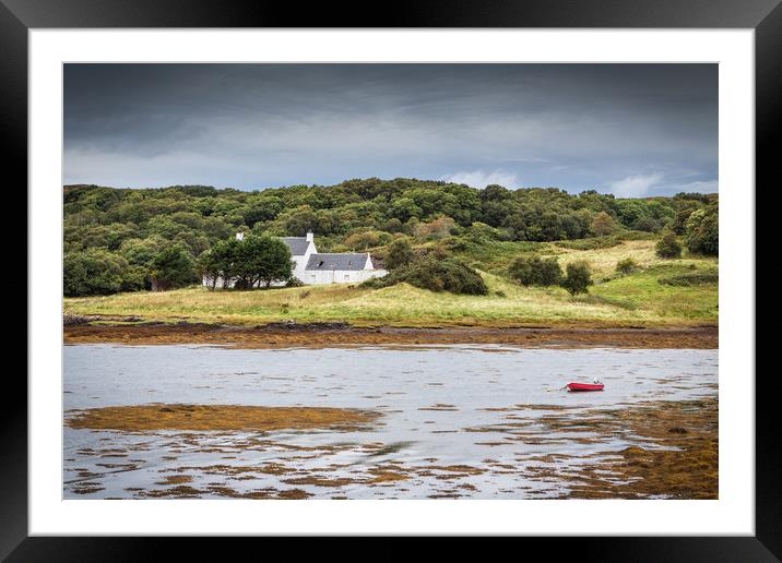 Scottish Cottage Framed Mounted Print by George Cairns