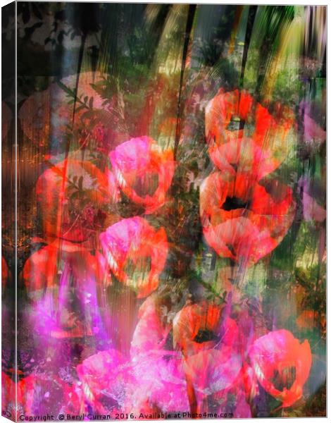 Blossoming Freedom Canvas Print by Beryl Curran