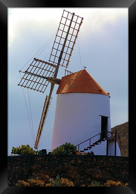 Windmill at Guatiza Framed Print by Catherine Fowler
