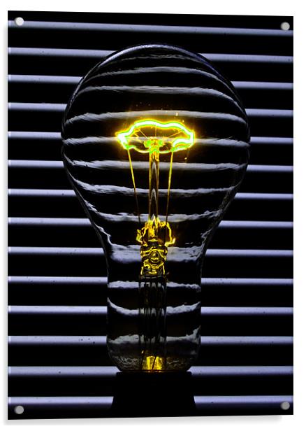 Light Bulb Yellow Acrylic by Rob Hawkins
