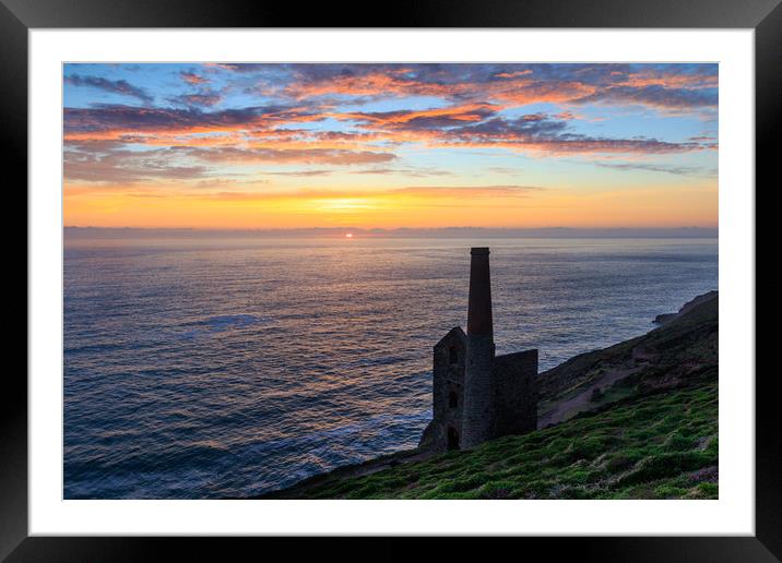 Wheal Coates Tin Mine  Framed Mounted Print by chris smith