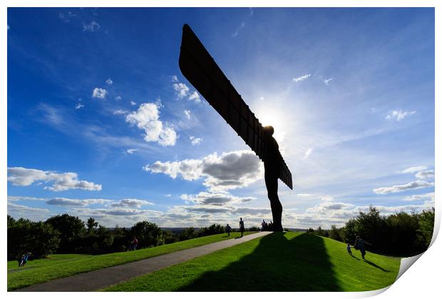 Angel of the north    Print by chris smith