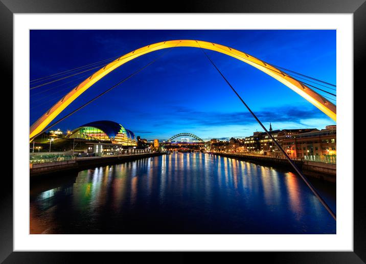 Newcasle Quayside Framed Mounted Print by chris smith
