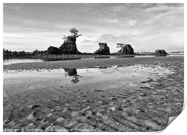 Three Brothers Rock Formation Print by Jamie Pham