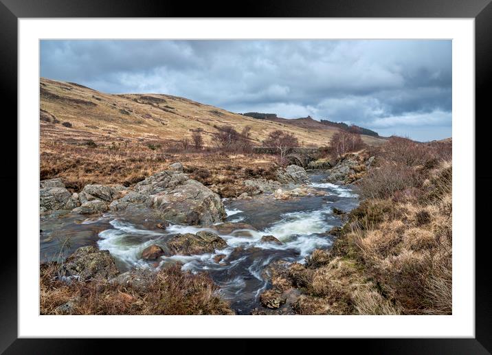 North Sannox Burn Pools Framed Mounted Print by Valerie Paterson