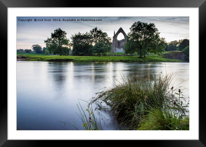 Bolton Abbey Framed Mounted Print by nick hirst