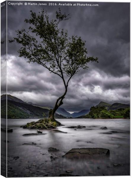 Rain over Llyn Padarn Canvas Print by K7 Photography