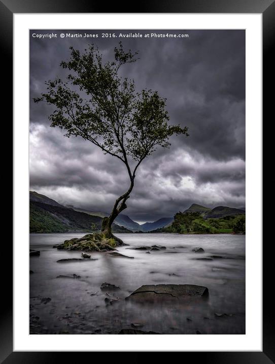 Rain over Llyn Padarn Framed Mounted Print by K7 Photography