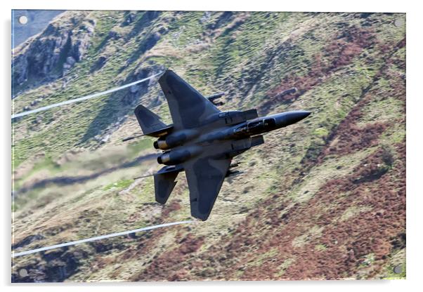 F15 Eagle Mach Loop Acrylic by J Biggadike