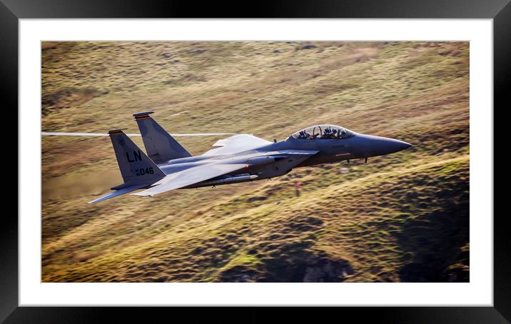 F15 from Cad West Framed Mounted Print by J Biggadike