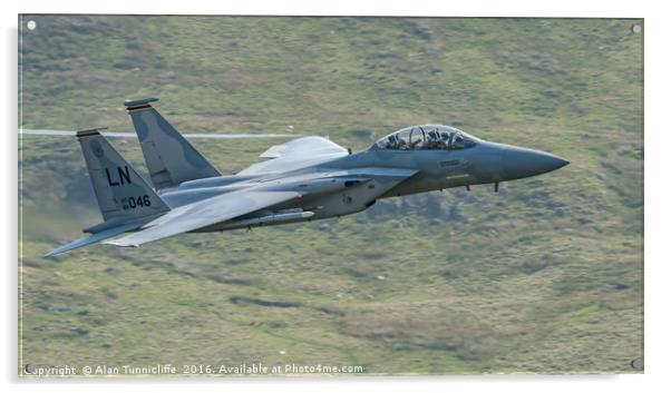 USAF f15 Acrylic by Alan Tunnicliffe