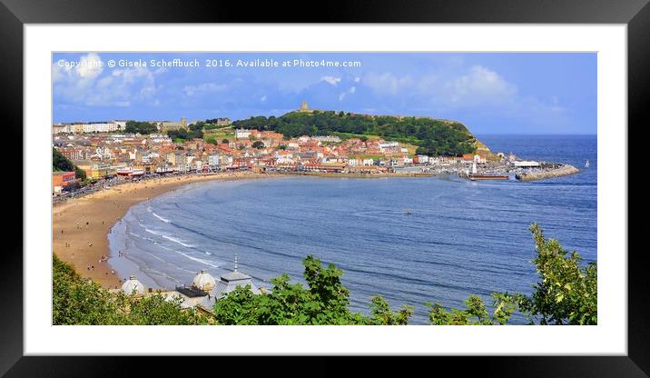 Scarborough Framed Mounted Print by Gisela Scheffbuch