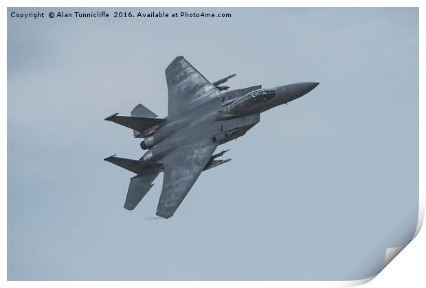 USAF f15 Print by Alan Tunnicliffe