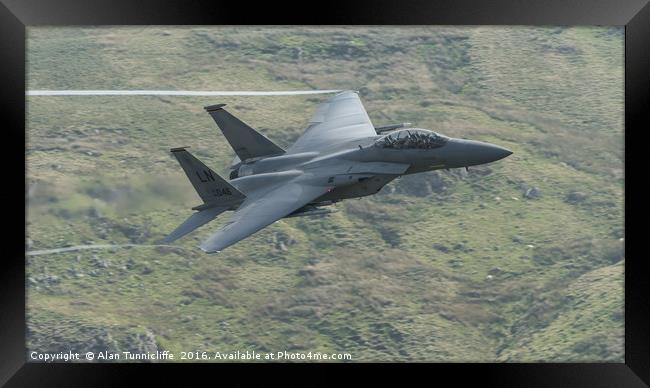 USAF f15 fighter Framed Print by Alan Tunnicliffe