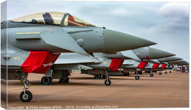 FGR4 Typhoons on parade Canvas Print by Philip Hodges aFIAP ,
