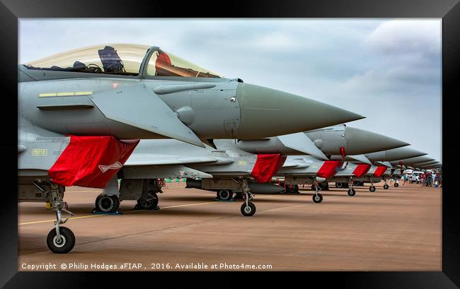 FGR4 Typhoons on parade Framed Print by Philip Hodges aFIAP ,