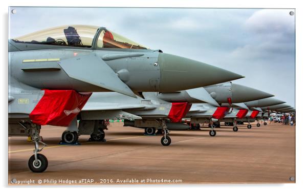 FGR4 Typhoons on parade Acrylic by Philip Hodges aFIAP ,
