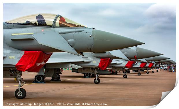 FGR4 Typhoons on parade Print by Philip Hodges aFIAP ,