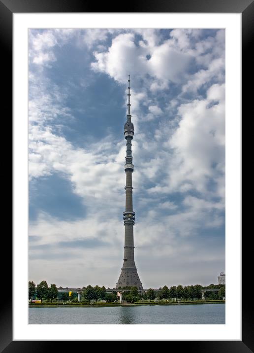 TV-Tower Ostankino. Framed Mounted Print by Valerii Soloviov