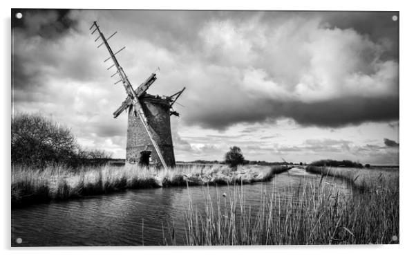 Brograve mill windpump   Acrylic by chris smith