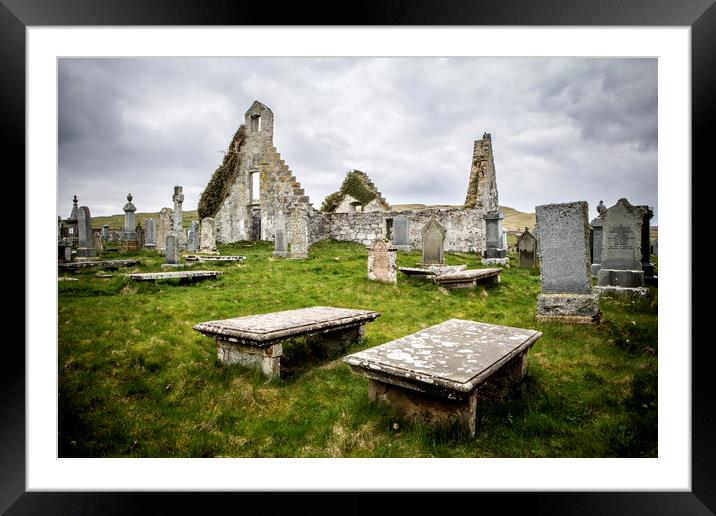 Balnakeil Church Framed Mounted Print by David Hare