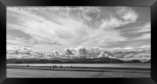 Inch Beach Co. Kerry, Ireland Framed Print by Pauline Tims