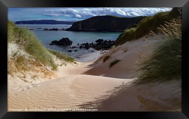 Highland sea view Framed Print by Tom Dolezal