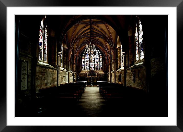 Chichester Cathedral Framed Mounted Print by Ian Jeffrey