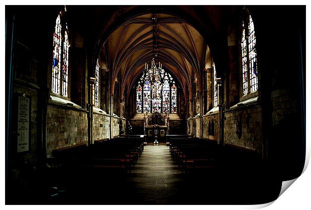 Chichester Cathedral Print by Ian Jeffrey